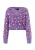 Faina Vest Dames Paars Veelkleurig