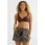 BEACHWAVE crinkle strandshort beige/zwart