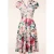 Topvintage exclusive ~ Miley Flower swing jurk in dusty roze en multi