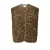 PIECES Curve gilet met panterprint beige