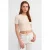 Dames Slim Fit Crop T-Shirt