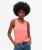Tanktop met Laag Uitgesneden Ronde Hals Roze