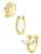 Hey Happiness Oorbellen ‘Cuff Trio’  goud