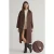 TRENDYOLMİLLA Dames Bruin Effen Oversized Trenchcoats