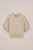 WE Fashion – Meisjes oversized sweater met print – Oversized – Beige – Katoen –