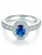 Trilani Ring  blauw / zilver