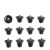 ADIDAS PERFORMANCE Sportschoen accessoires ‘Replacement’  zwart / zilver