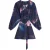 Ted Baker Alte Bedrukte Marineblauwe Mini-jurk Met Riem