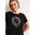 Street One Dames Shirt met korte mouwen, ronde hals en print in Zwart