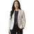 Dames crèmekleurige wollen tweed visgraat-ruitje blazer – WS-1