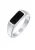 KUZZOI Ring  zwart / zilver