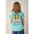 Tumble ’n Dry T-shirt met backprint turquoise