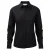 Russell Collection Dames/Dames Katoen Popeline Shirt Met Lange Mouwen (Zwart)