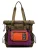 Desigual Rugzak  bruin / lila / neonoranje
