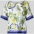Marc Cain relaxed fit T-shirt van zuivere viscose met florale all-over print