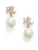 Lauren Ralph Lauren Oorbellen  goud / transparant / parelwit