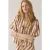 Summum Woman Top Stripe Printed Peanut