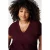 MS Mode top Plus Size – donkerrood