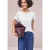 Street One Dames Shirt met ronde hals en decoratieve tape in Wit