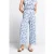 Rich & Royal Printed Crinkle Pants Recycled Cotton Blue