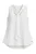Mouwloze crêpe top met strikhals – elegant wit