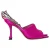 Jimmy Choo Saeda 90 Sandalen met Kristallen Ketting Versiering in Roze Satijn