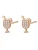 Hey Happiness Oorbellen ‘Cheers Charm’  rose-goud