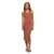 Mouwloze gebreide midi-jurk met gekruiste rug voor dames Urban Classics Rib