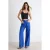 TRENDYOLMİLLA Dames Blauw Effen Wijde pijp Hoge taille Jeans
