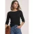 Basic shirt met boothals