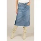 Yest denim spijkerrok medium blue denim