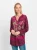 heine Blouse  kaki / lichtroze / donkerroze