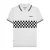 Lambretta Heren SS25 Tweekleurig Gestipt Poloshirt (Wit, Zwart)