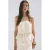 Mango broderie top – beige