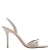 Mango imitatieleren sandalen met naaldhak – beige