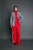 ICHI wide leg casual broek rood