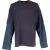 Balenciaga gelaagd T-shirt met lange mouwen in veelkleurig katoen