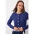 TRENDYOLMİLLA Dames Donkerblauw Effen Lang Regular fit Jassen