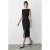 Gestrikt Midi Pantalon Jurk met Bootnek