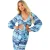 Missy Empire Dames/Dames Ballonmouw Crop Top (Blauw)