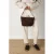 Shabbies Amsterdam suede crossbody tas Esra donkerbruin