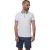 Threadbare Heren Denim Look Slim Korte Mouwen Polo Shirt (Wit)