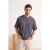 TRENDYOL MAN Heren Grijs Slogan Lang Oversized T-shirts