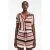 TOPSHOP regular high waist gestreepte strandshort multi gebreid