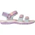 Mountain Warehouse Kinder-/kids sandalen met ton-sur-ton streep en 3 drukknopen (Paars)
