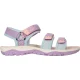 Mountain Warehouse Kinder-/kids sandalen met ton-sur-ton streep en 3 drukknopen (Paars)