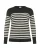 KAFFE CURVE Trui ‘Lizzy’  antraciet / wit