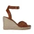 Manfield leren espadrilles cognac