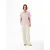 V-hals blouse voor dames Haris Cotton Essentials Front Pleat
