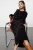 Trendyol Modest Dames Zwart Gestreept Maxi Lang Casual Recht Modest Jurken